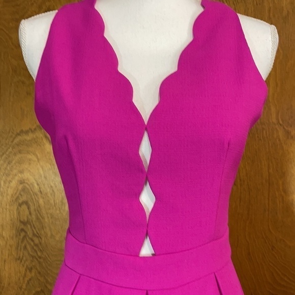 Adelyn Rae Pink Fit & Flare Dress w/ Cutouts - NWT - Picture 2 of 6